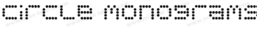 circle monograms thr字体转换